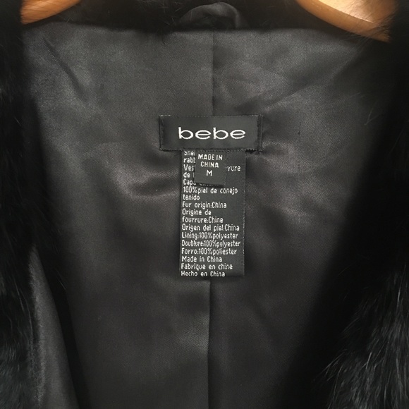 ✨Gorgeous Rabbit Fur Bebe crop coat✨ - Picture 6 of 8